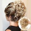 Messy Curly Hair Bun Scrunchie Extensions