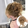 Messy Curly Hair Bun Scrunchie Extensions