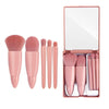 Soft Fluffy Mirror Makeup Brushes Set