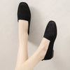 Women's Knitted Flat Shoes - Breathable Walking Shoes